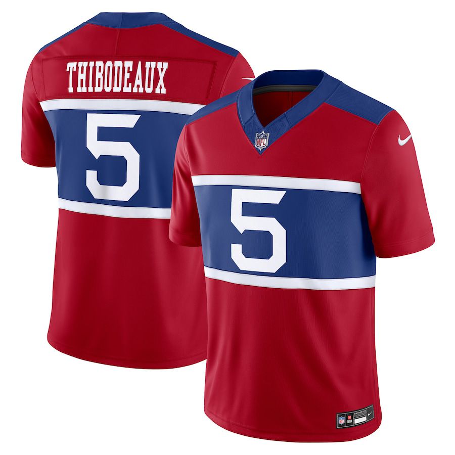 Men New York Giants #5 Kayvon Thibodeaux Nike Century Red Alternate Vapor F.U.S.E. Limited NFL Jersey->women nfl jersey->Women Jersey